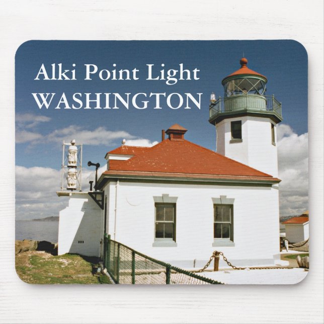 Alki Point Lighthouse, Seattle Washington Mousepad (Vorne)