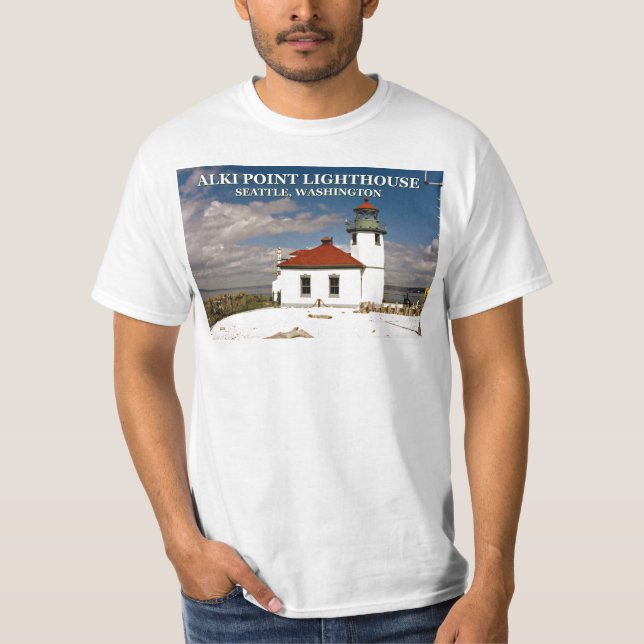 Alki Point Lighthouse, Seattle Washington Shirt (Vorderseite)