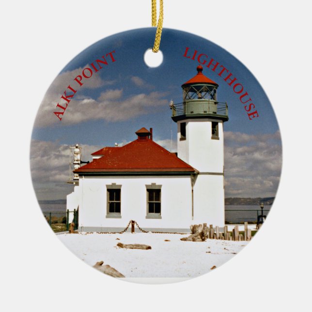 Alki Point Lighthouse, Washington Ornament (Vorne)