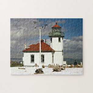 Alki Punkt-Leuchtturm, Seattle Washington Puzzle