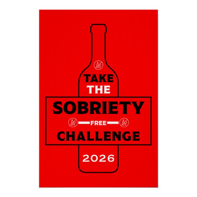 Alkohol frei und nüchtern poster (Vorderseite)