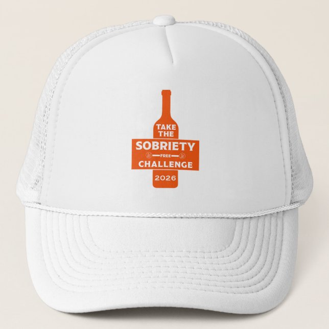 Alkohol frei und nüchtern truckerkappe (Vorderseite)
