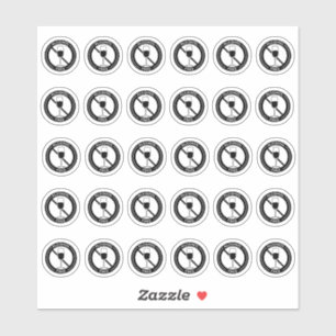 Alkohol freier Hochzeitsplatz Kart Mini Mahlzeit W Aufkleber