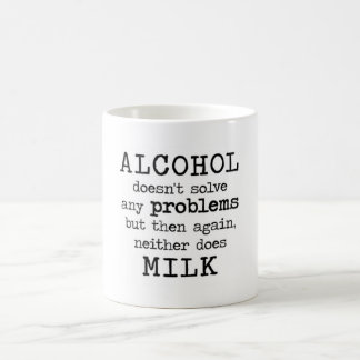 Alkohol GEGEN Milch Tasse