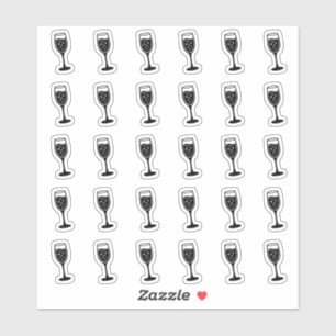 Alkohol Hochzeitsplatz Karte Bar Menü Getränkewahl Aufkleber
