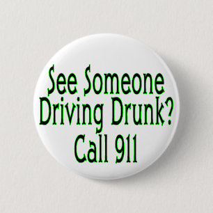 Alkohol- im Strassenverkehranruf 911 Button