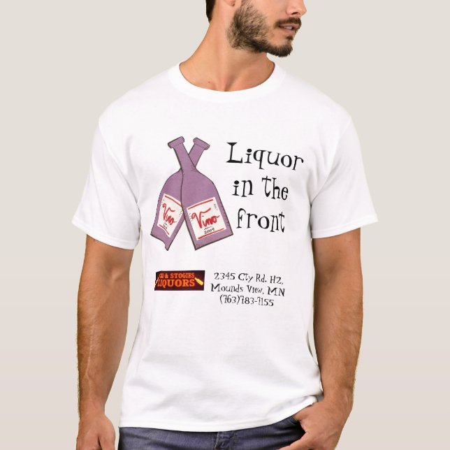 Alkohol im vorderen… T - Shirt (Vorderseite)