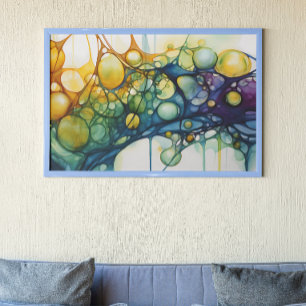 Alkohol-Ink-Regenbogen Poster