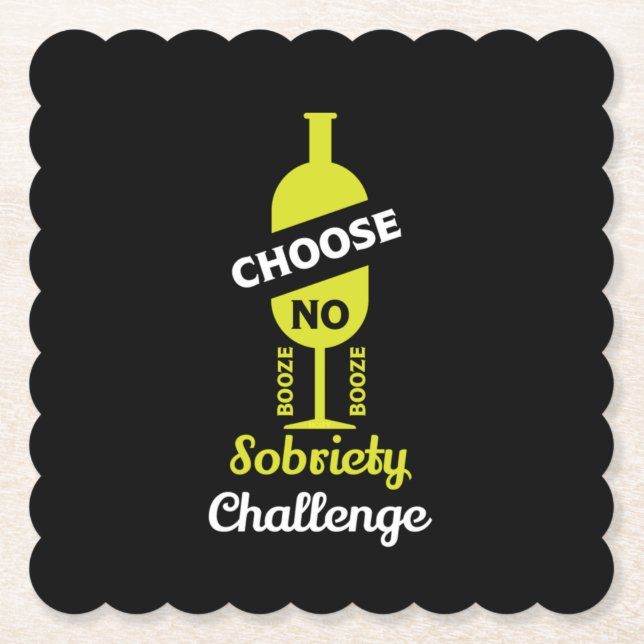 Alkohol Sobrify Alkoholfreie Teetalunterstützung Untersetzer (Vorderseite)