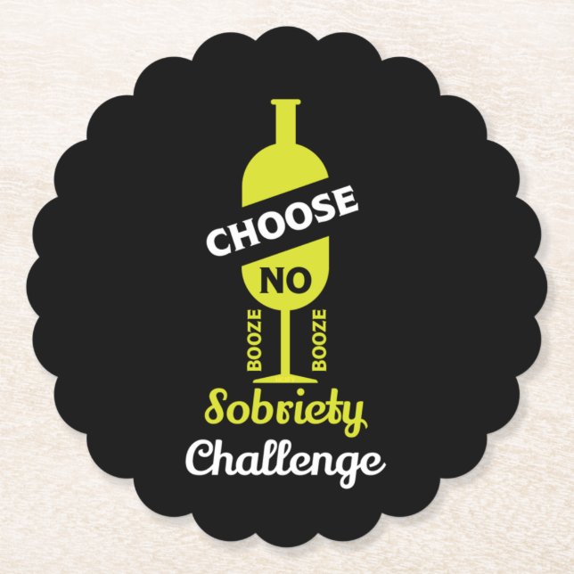 Alkohol Sobrify Alkoholfreie Teetalunterstützung Untersetzer (Vorderseite)