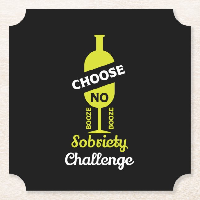 Alkohol Sobrify Alkoholfreie Teetalunterstützung Untersetzer (Vorderseite)