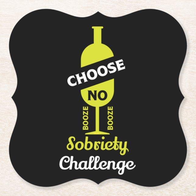 Alkohol Sobrify Alkoholfreie Teetalunterstützung Untersetzer (Vorderseite)