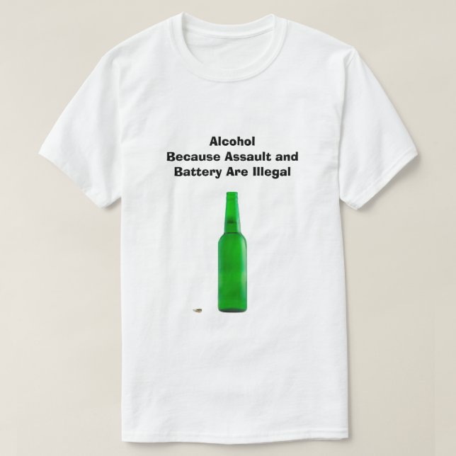 Alkohol T-Shirt (Design vorne)