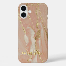 Alkohol-Tinte Chic monogrammierte Hülle- Mate iPho iPhone 16 Plus Hülle