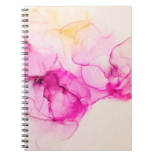 Alkohol Tinte Meeresstruktur. Zeitgenössische Kuns Notizblock