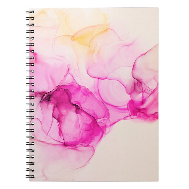 Alkohol Tinte Meeresstruktur. Zeitgenössische Kuns Notizblock (Vorderseite)