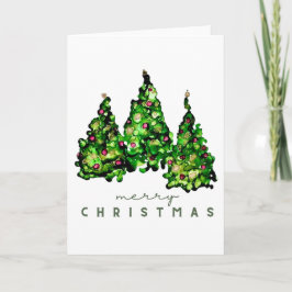 Alkohol-Tinten-Design-Weihnachtsgrußkarten Karte