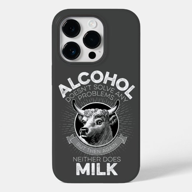 Alkohol vs. Milch Case-Mate iPhone Hülle (Rückseite)
