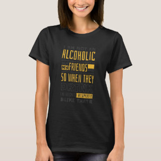 Alkohol Wein und Bier trinkende Männer 1 T-Shirt