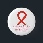 Alkoholabhängigkeit Bewusstsein des roten Ribbon-B Button<br><div class="desc">Die Ursache für Alkoholsucht verwendet ein rotes Band. Das Button des Bewusstseinsbändern zeigt das Gemälde eines roten Bewusstseinsbändern an einem benutzerdefinierten Knopfanhänger. Der Bewusstseinsanhänger bemerkt "Alkoholbewusstsein". Die Buttone oder Buttons der Roten Sensibilisierungsbänder können mit personalisierten Nachrichten versehen werden, um für Spendenanhänger, Sensibilisierungsgeschenke oder andere besondere Pendant-Veranstaltungen oder Sensibilisierungslapel-Button für die...</div>