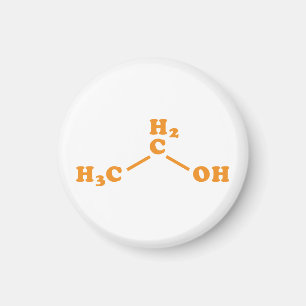 Alkoholethanol Molekulare chemische Formel Magnet