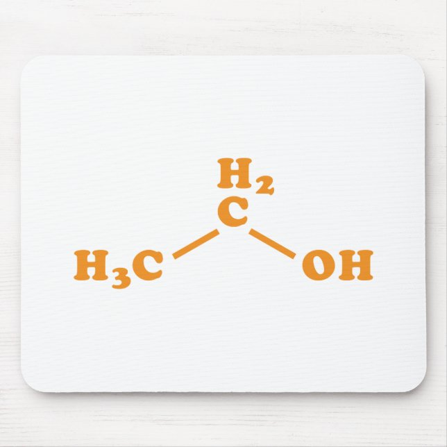 Alkoholethanol Molekulare chemische Formel Mousepad (Vorne)