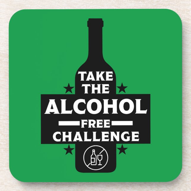 alkoholfrei und nüchtern getränkeuntersetzer (Vorderseite)