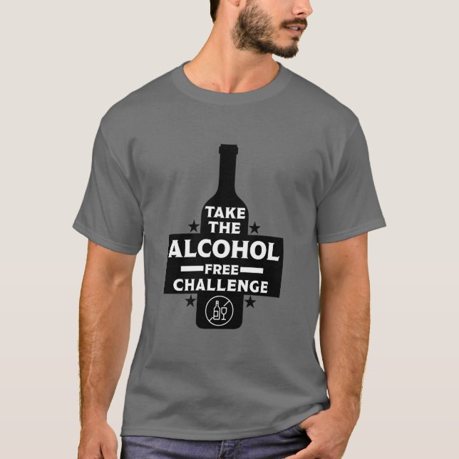 alkoholfrei und nüchtern T-Shirt (Vorderseite)