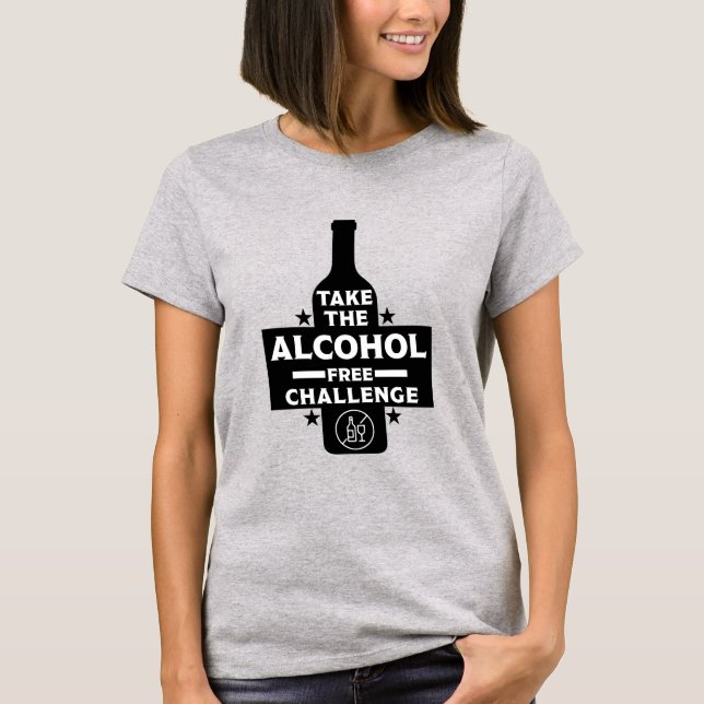 alkoholfrei und nüchtern T-Shirt (Vorderseite)