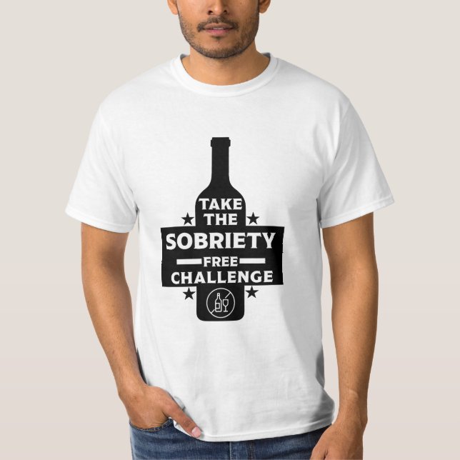 alkoholfrei und nüchtern T-Shirt (Vorderseite)