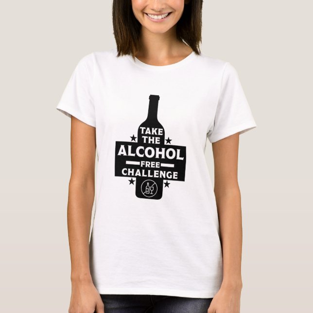 alkoholfrei und nüchtern T-Shirt (Vorderseite)