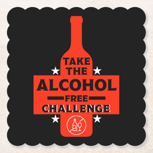 alkoholfrei und nüchtern untersetzer (Vorderseite)