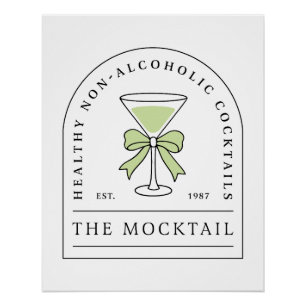 Alkoholfreies Getränk alkoholfreier Cocktail Mockt Poster
