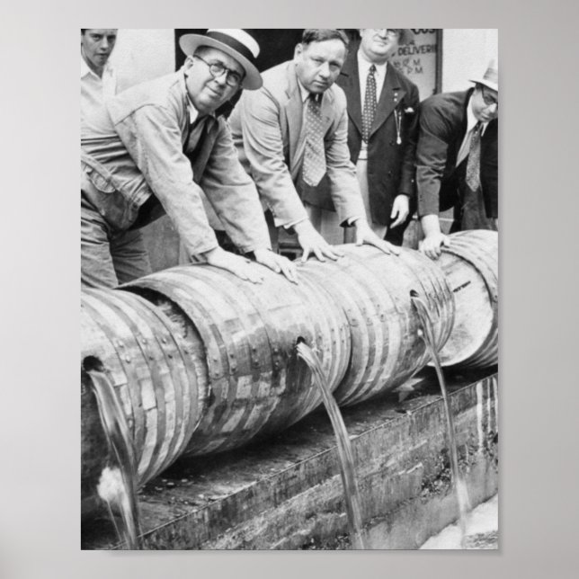 Alkoholikausschank von Vintage-Prohibitions-Schmug Poster (Vorne)