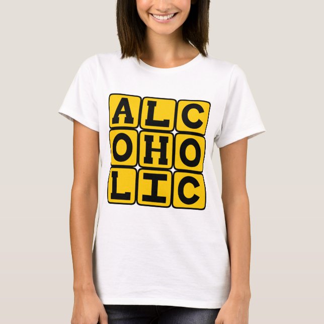 Alkoholiker, Lover of Booze T-Shirt (Vorderseite)