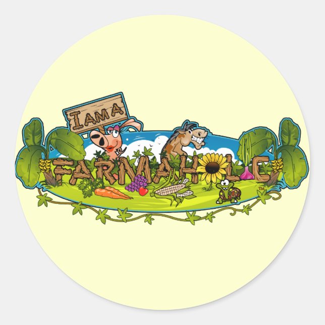 Alkoholische Logo-Rundkleber Runder Aufkleber (Vorderseite)