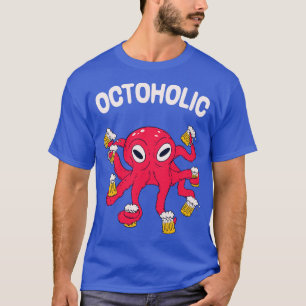 Alkoholisches Bier Kraken Spaß trinken Party T-Shirt