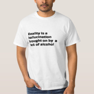 Alkoholt-shirt Zitatweiß T-Shirt