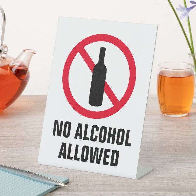Alkoholverbot Sockelschild (In Situ)