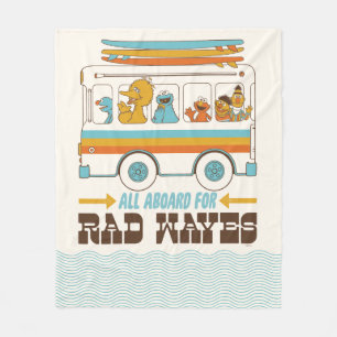 All Aboard for Rad Waves Fleecedecke