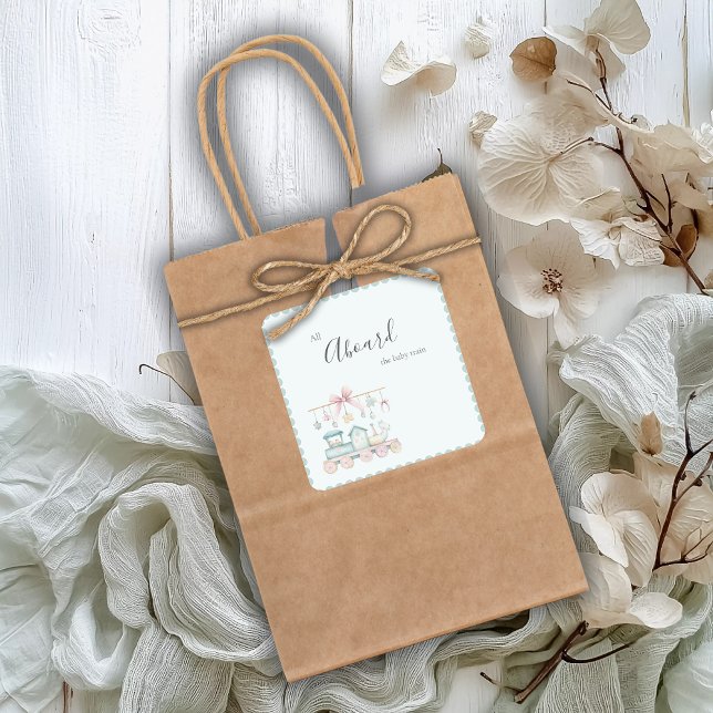 All Aboard the Baby Train Baby Shower Sticker (Von Creator hochgeladen)