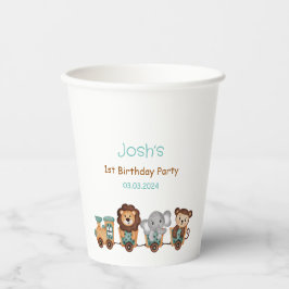 ALL ABOARD Train Fiesta Kindergeburtstag Pappbecher