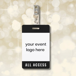 All Access Event Pass Abzeichen Ausweis