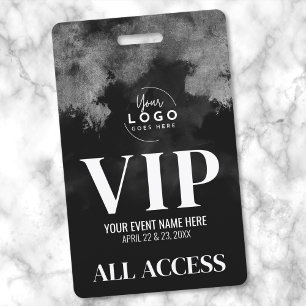 All Access Ihr Logo Schwarz Weiß VIP Ausweis