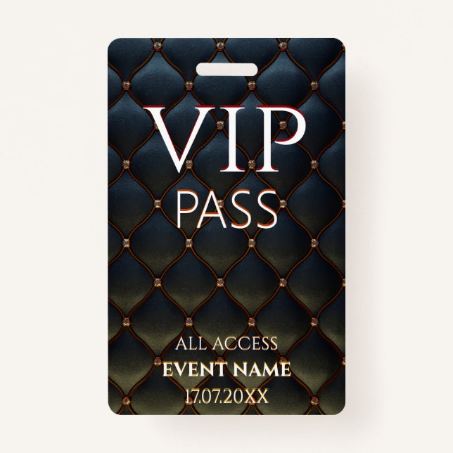 All Access Pass cool vip event id badge Ausweis (Vorderseite)