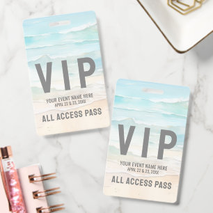 All Access Pass Event VIP Ausweis