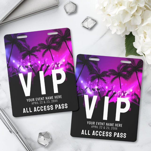 All Access Pass Event VIP Ausweis (All Access Pass Event VIP Badge )