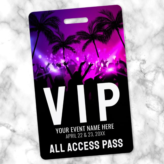 All Access Pass Event VIP Ausweis (All Access Pass Event VIP Badge )