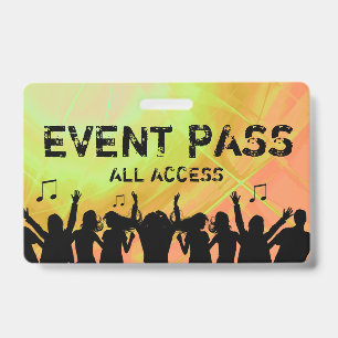 All Access Pass Konzertveranstaltung Personalabzei Ausweis