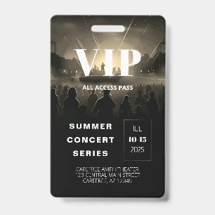 All Access Pass QR Code Concept Abzeichen Ausweis